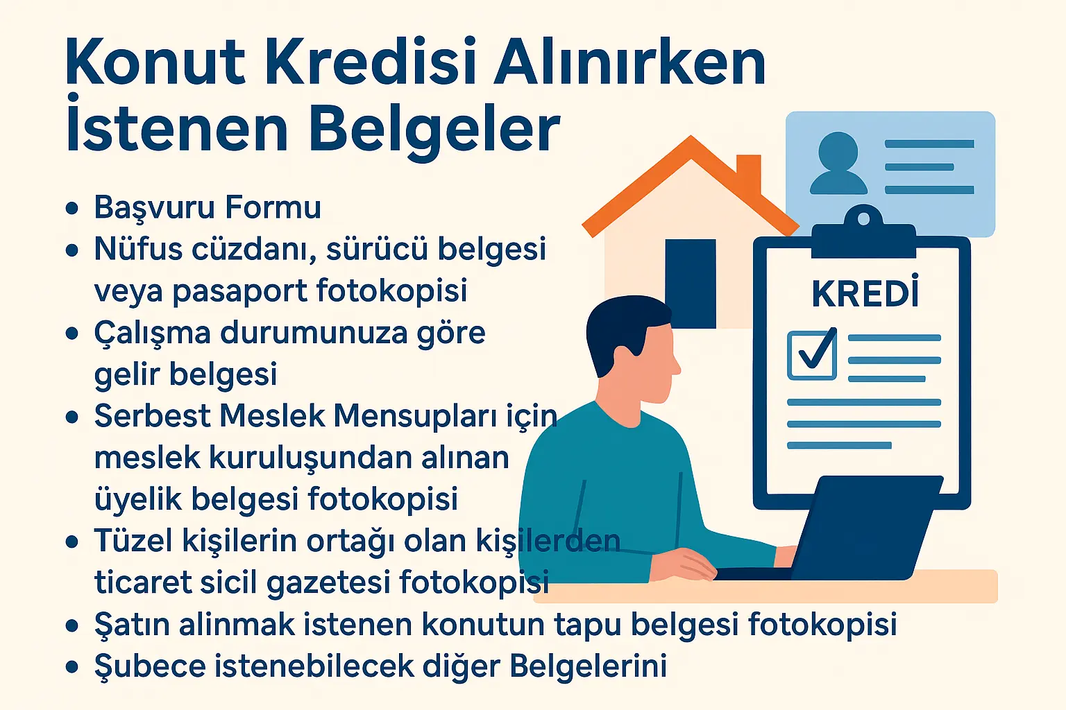 Konut Kredisi Alinirken Istenen Belgeler