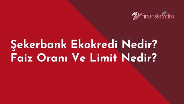 Şekerbank Ekokredi Nedir? Faiz Oranı Ve Limit Nedir?